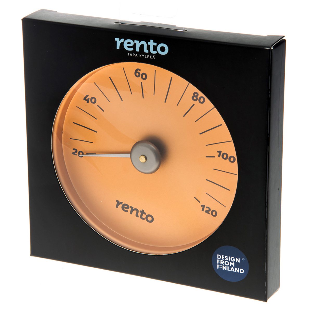 Rento Aluminium Thermometer - Koper/bruin