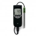 Waterbestendige draagbare pH/temperatuur-meter met RVS pH-elektrode HI12963