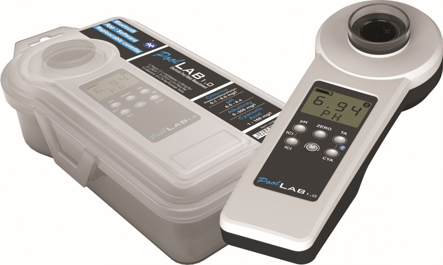 Pool Lab 1.0 digitale zwembad water tester Watertesters
