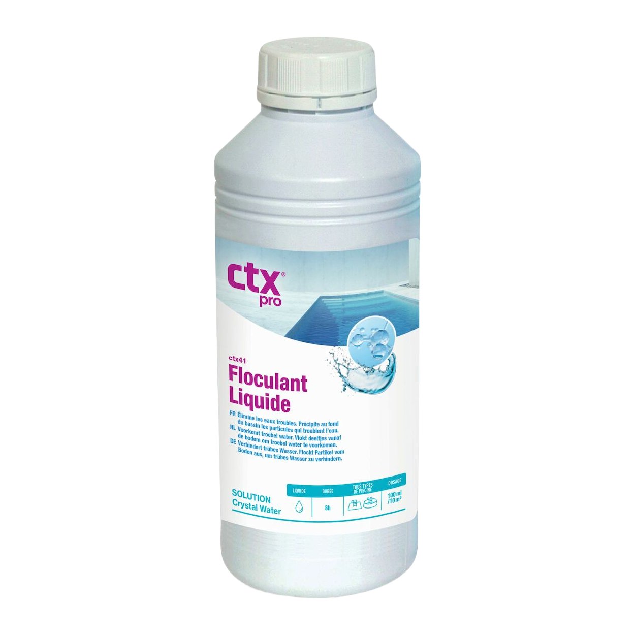 Vloeibaar vlokkingsmiddel - Cristal Clear Water - CTX-41