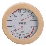 Sauna Thermometer Hygrometer rond (Ø16cm)
