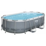 Bestway Power Steel ovaal zwembad - 427 x 250 x 100 cm - met filterpomp en accessoires