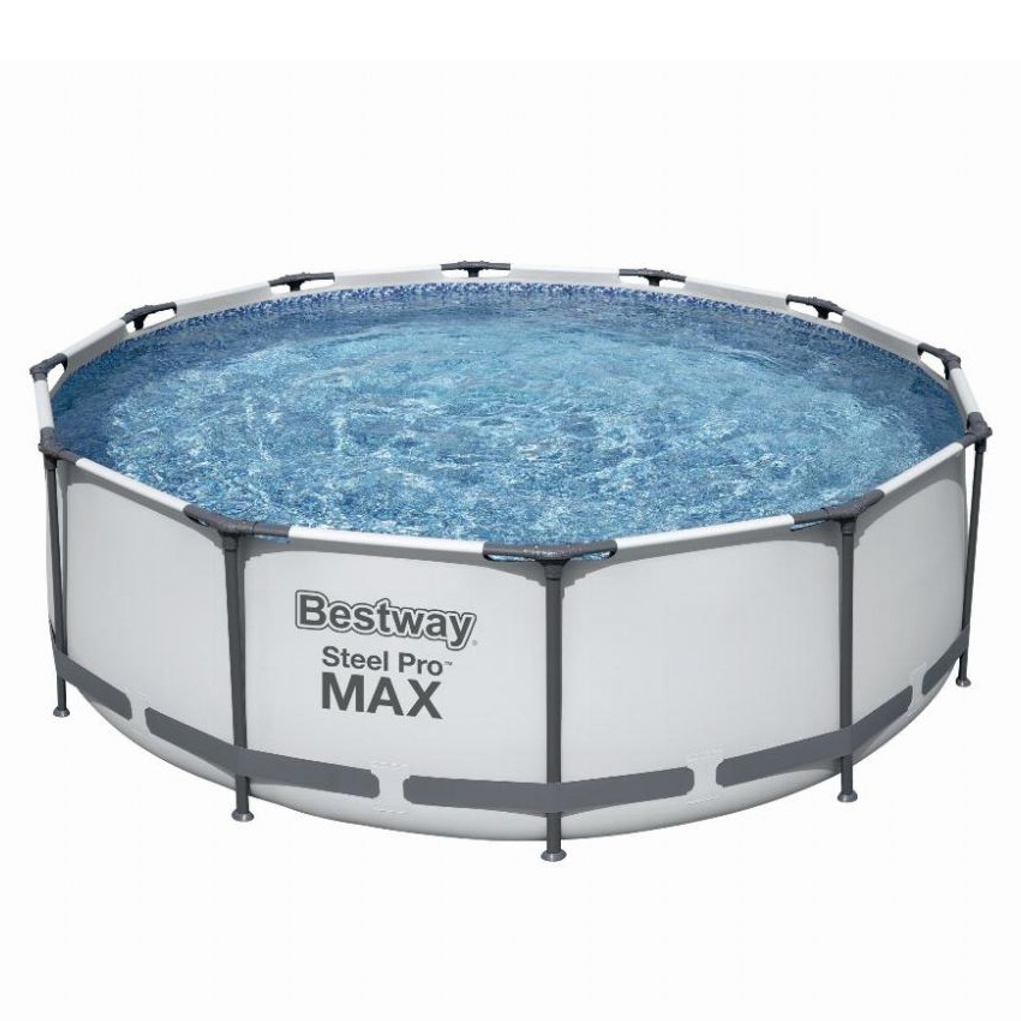 Bestway Steel Pro MAX Zwembad Ø 366 x 122 cm, inclusief pomp, afdekzeil en zwembadtrap