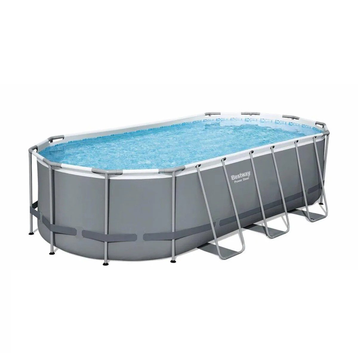 Bestway Power Steel ovaal zwembad - 549 x 274 x 122 cm - met filterpomp en accessoires