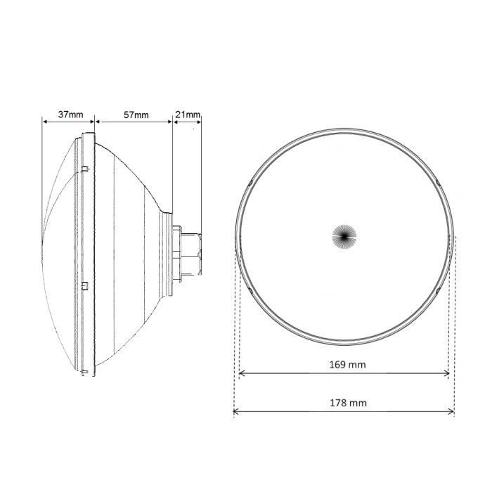 Seamaid zwembadlamp - Par 56 LED wit 30 leds - ECO PROOF