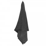 Sauna handdoek zwart/grijs 90x180 cm - Rento Kenno