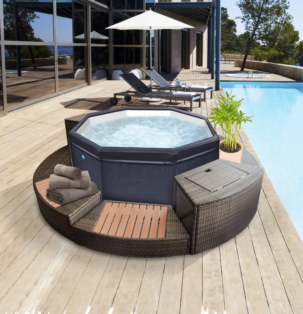 NetSpa Octopus opbouw spa - 6 persoons