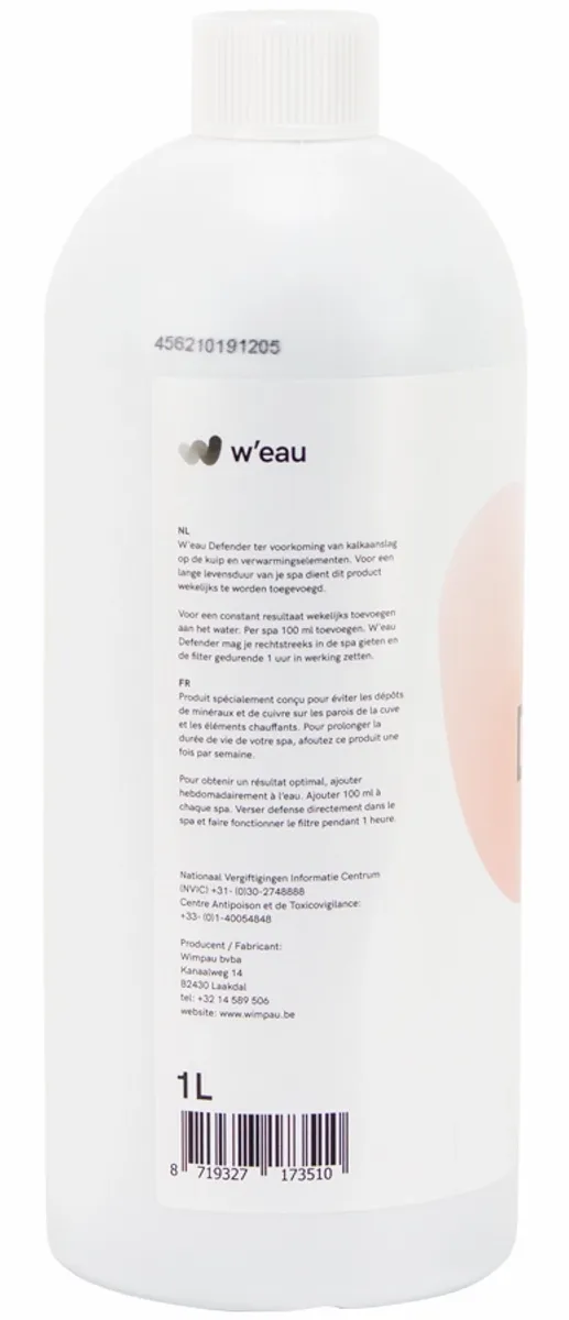 W'eau Defender - Kalk verwijderaar - 1 liter