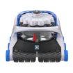 Zwembadrobot met schuimborstels voor schoonmaken van zwembaden.