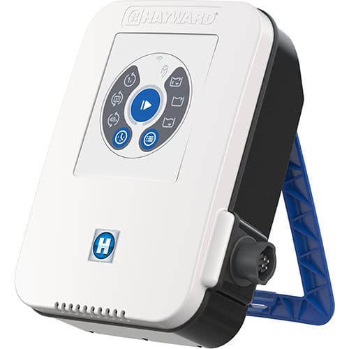 Zwembadrobot Hayward Aquavac 600 met schuimborstels voor schoonmaak van zwembaden.