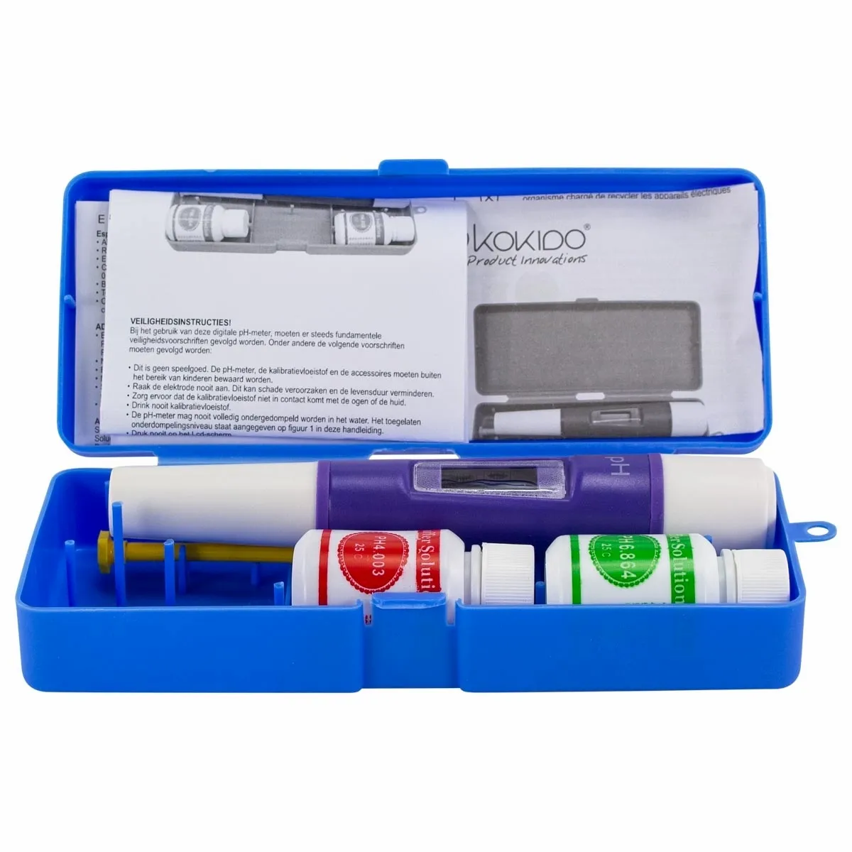 Digitale PH meter (incl. 2 ijkoplossingen) - Kokido