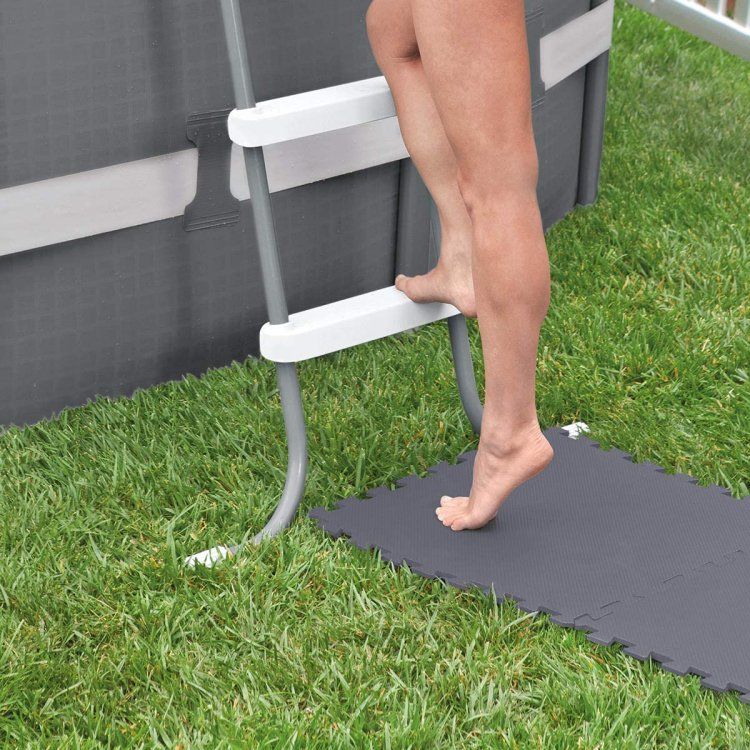 Intex zwembad vloertegels grijs (8 stuks a 50 x 50 x 0,5 cm)