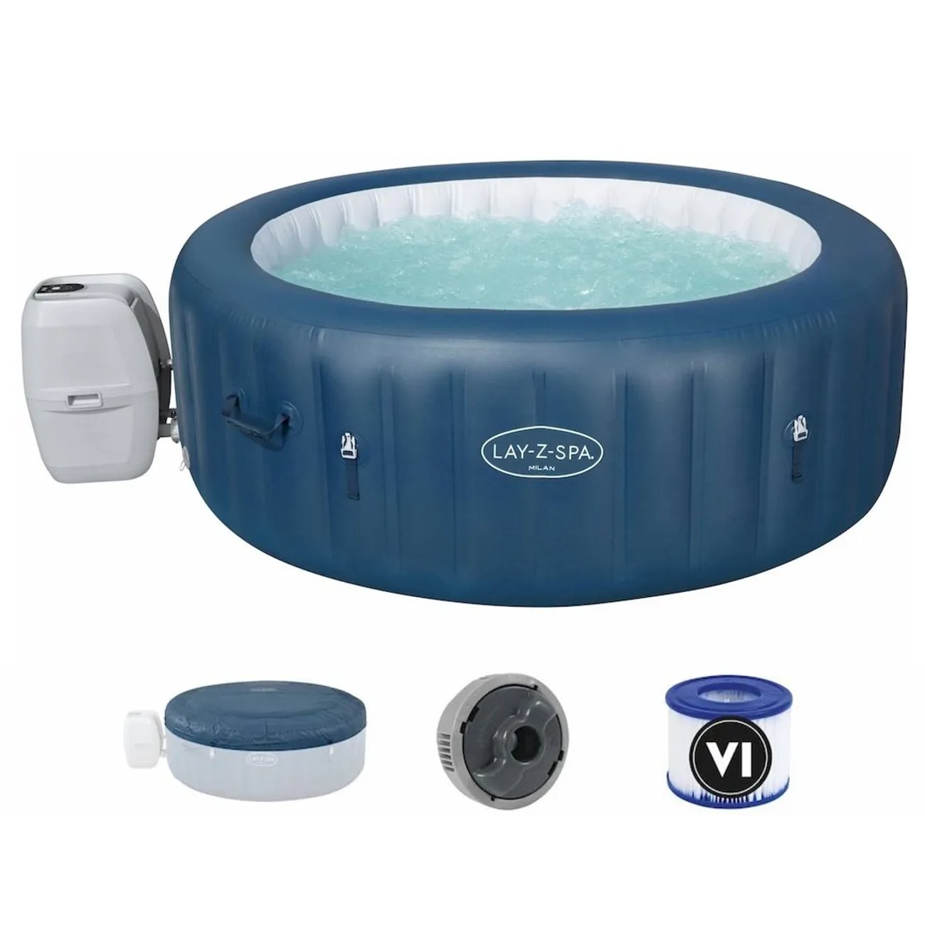 Lay-Z Spa Milan AirJet Plus opblaasbare spa - 6 persoons
