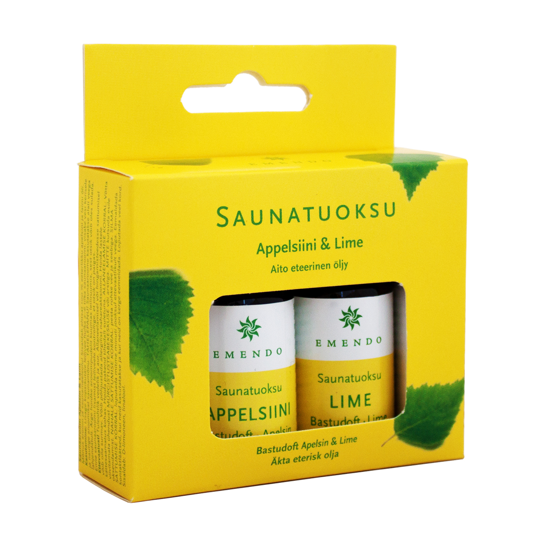 Emendo sauna geuren Appelsien/Limoen 2 x 10 ml - Emendo