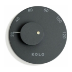 Kolo Sauna Thermometer - Zwart