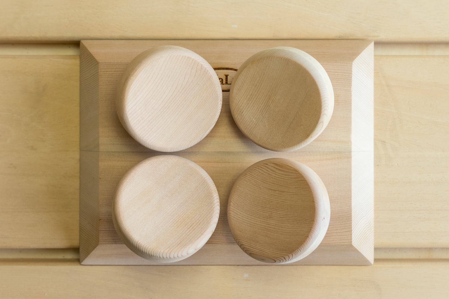 Ergonomische Hoofdsteun Vierkant voor Sauna (Red Cedar) - Halu