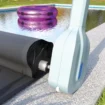 Gemotoriseerd oprolsysteem voor stavenafdekking