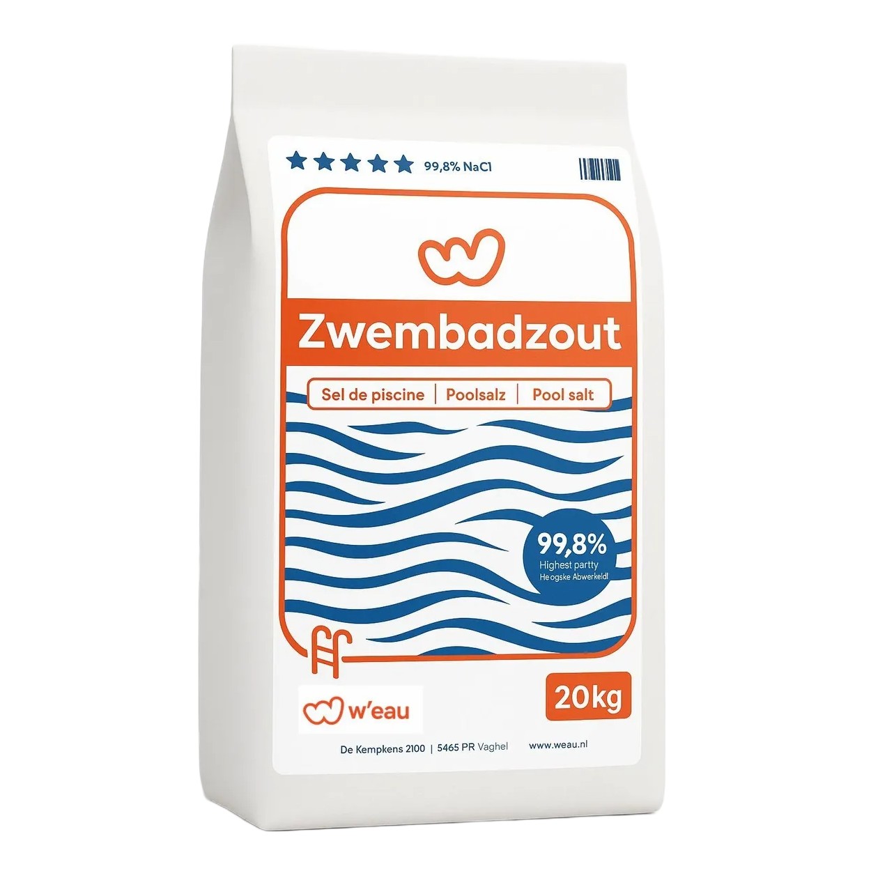 W'eau zwembadzout 20 kg