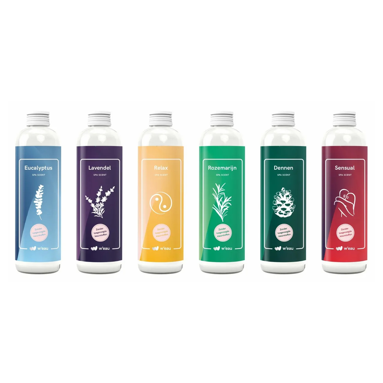 W'eau Spa geurenpakket - 6 x 250 ml