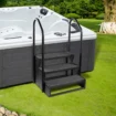 W’eau spa trap antislip met leuning – zwart