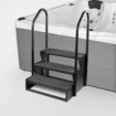 W’eau spa trap antislip met leuning – zwart