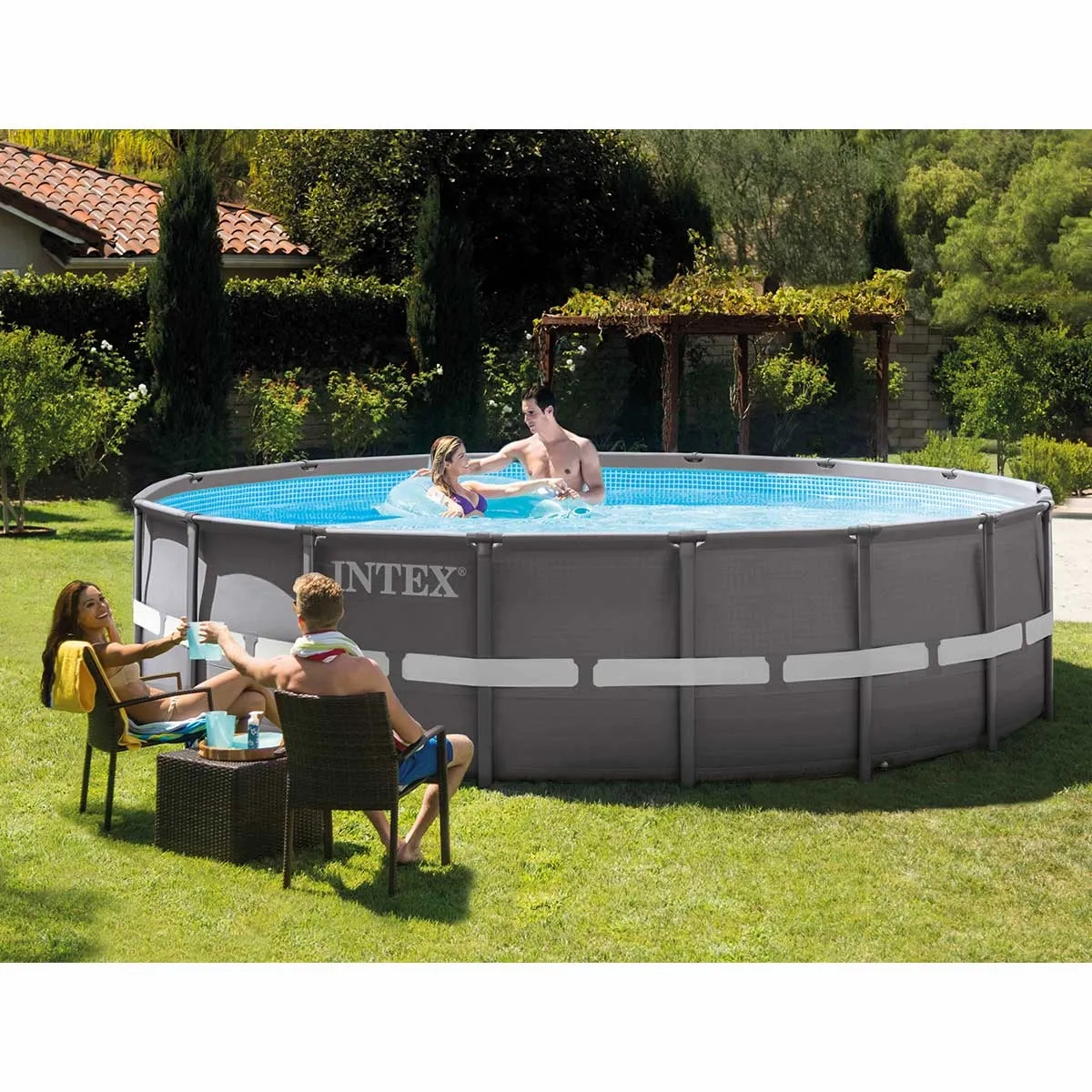Intex Ultra XTR Frame zwembad - 488 x 122 cm - met zandfilterpomp en accessoires