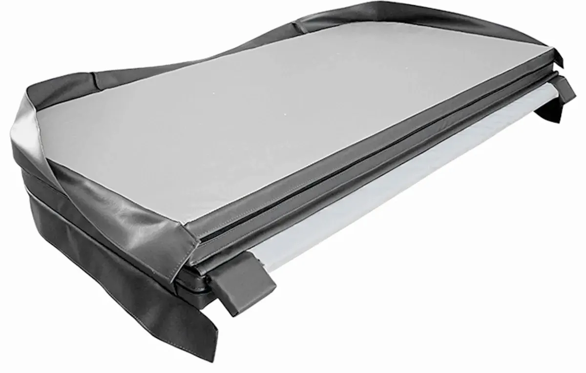 W’eau spa cover 200 x 200 cm – Grijs – Radius 18 cm