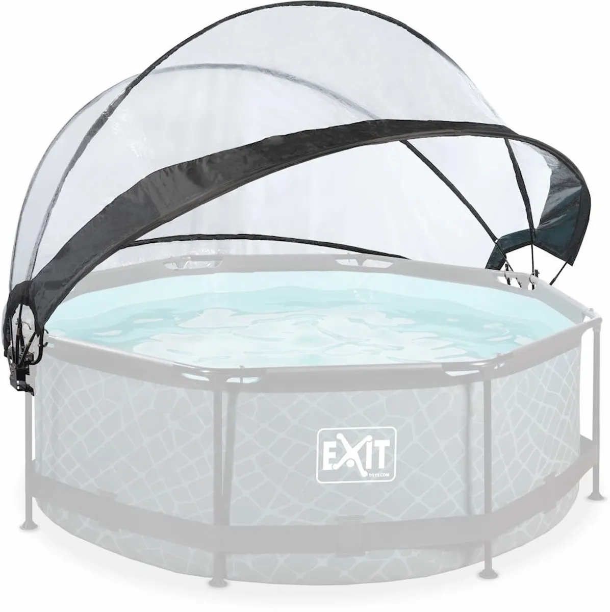 Exit zwembadoverkapping ECO rond 244 cm - universeel