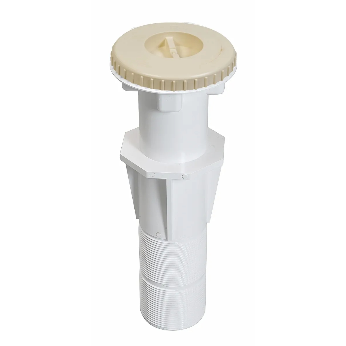 Aquareva Stofzuigeraansluiting + muurdoorvoer - Zand/Beige