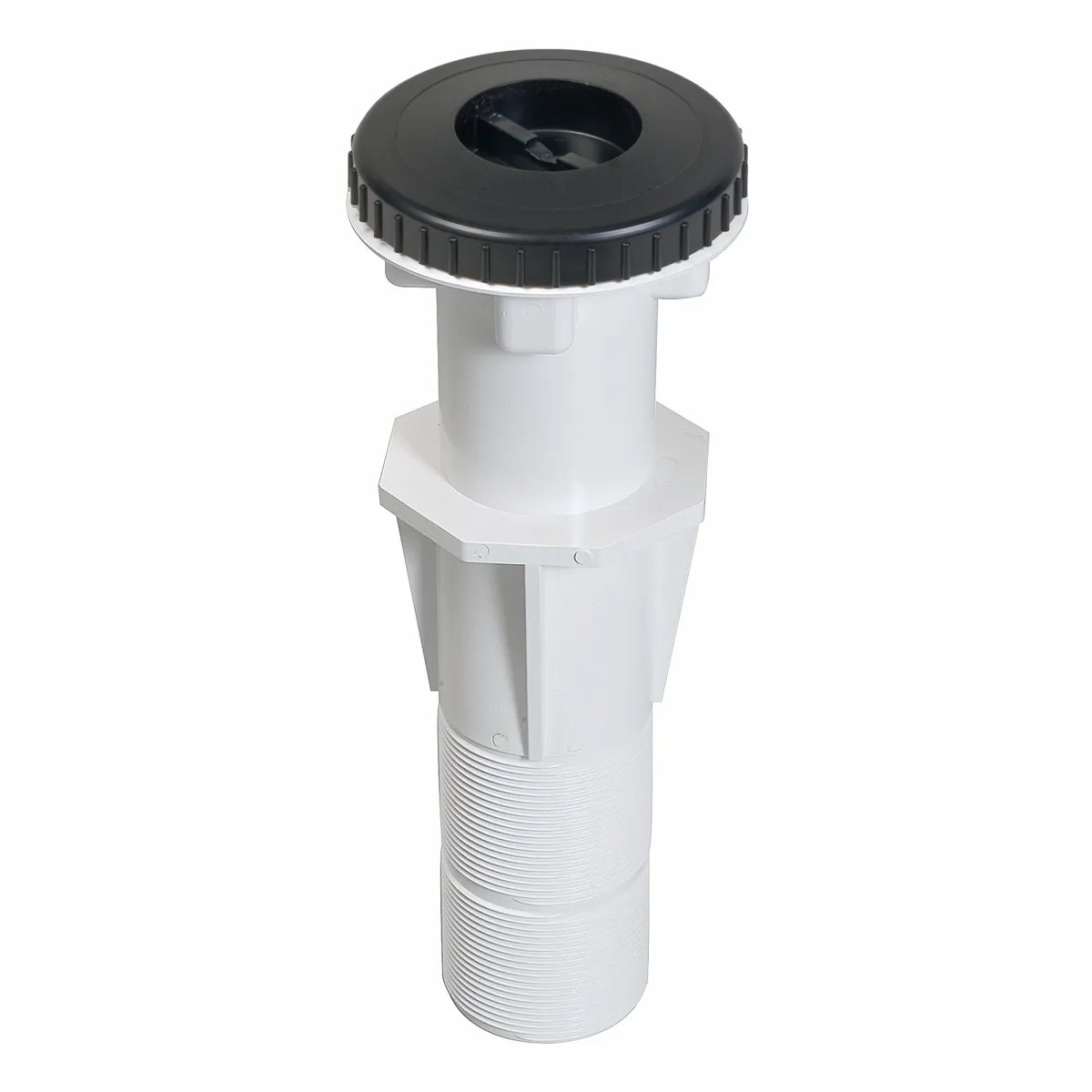 Aquareva Stofzuigeraansluiting + muurdoorvoer - Zwart