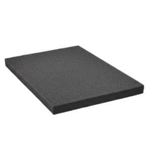 Rubberen ondertegel - 50 x 25 cm - Zwart