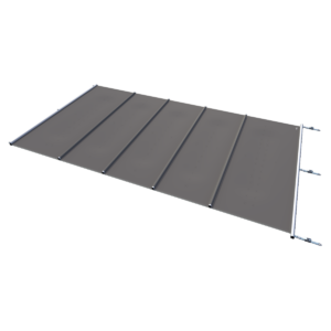 Veiligheidsafdekking tube - Donkergrijs - per m²