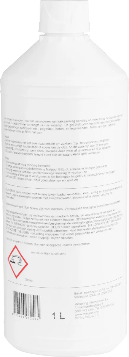 Melpool GEL waterlijn reiniger - 1 Liter