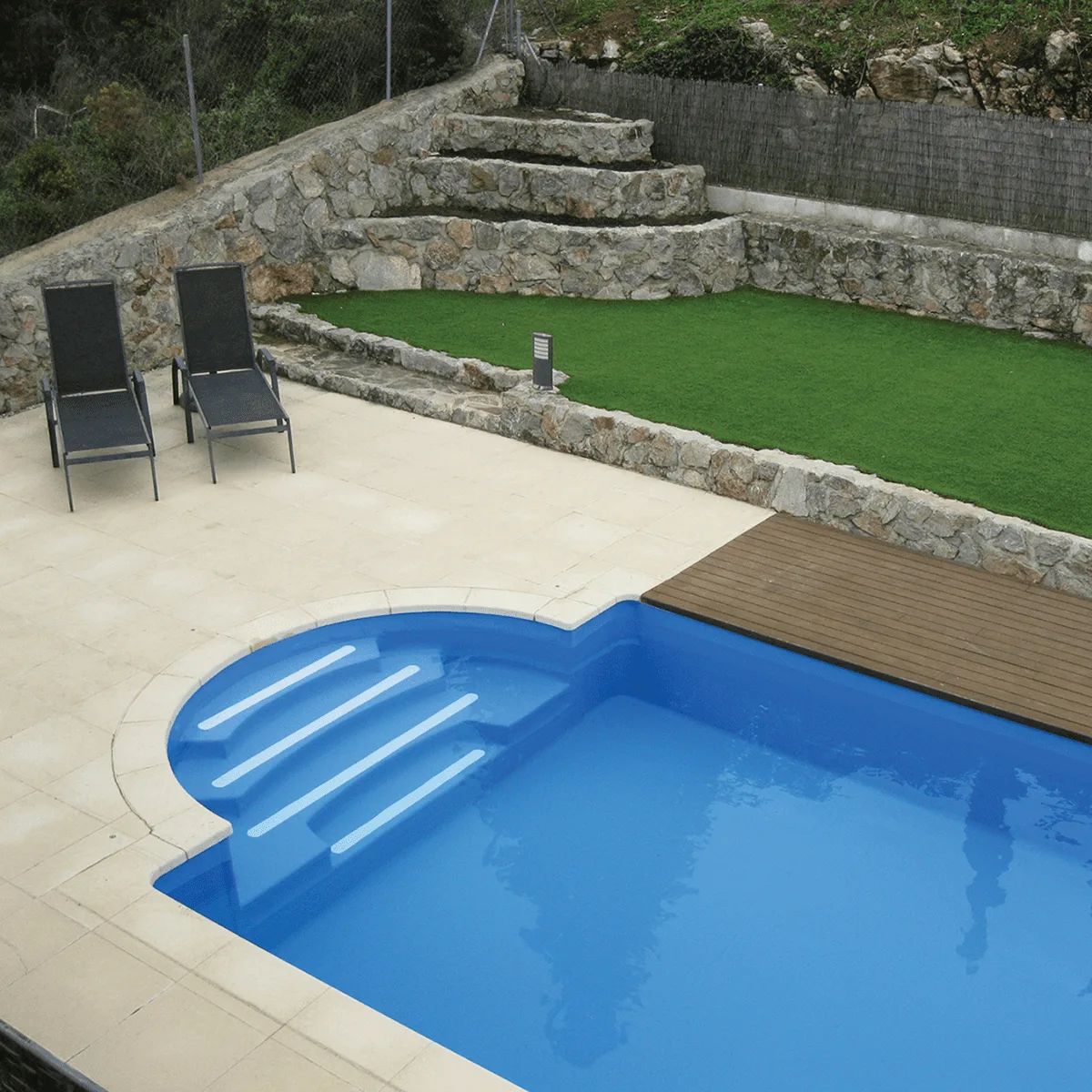 Elbe zwembadfolie Blauw 1,65 x 25m