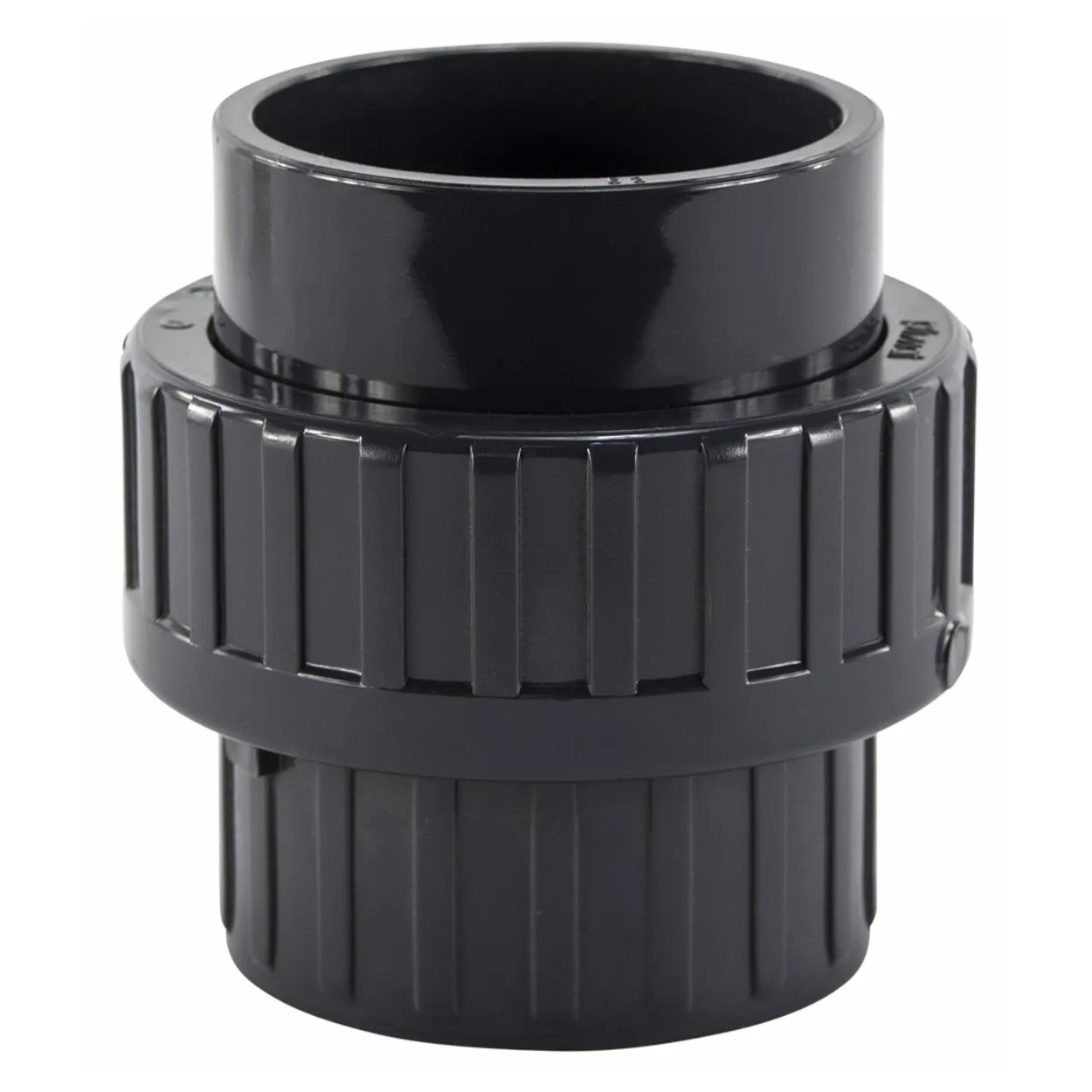 PVC 3/3 koppeling 50mm lijmverbinding x buitendraad 1,5"