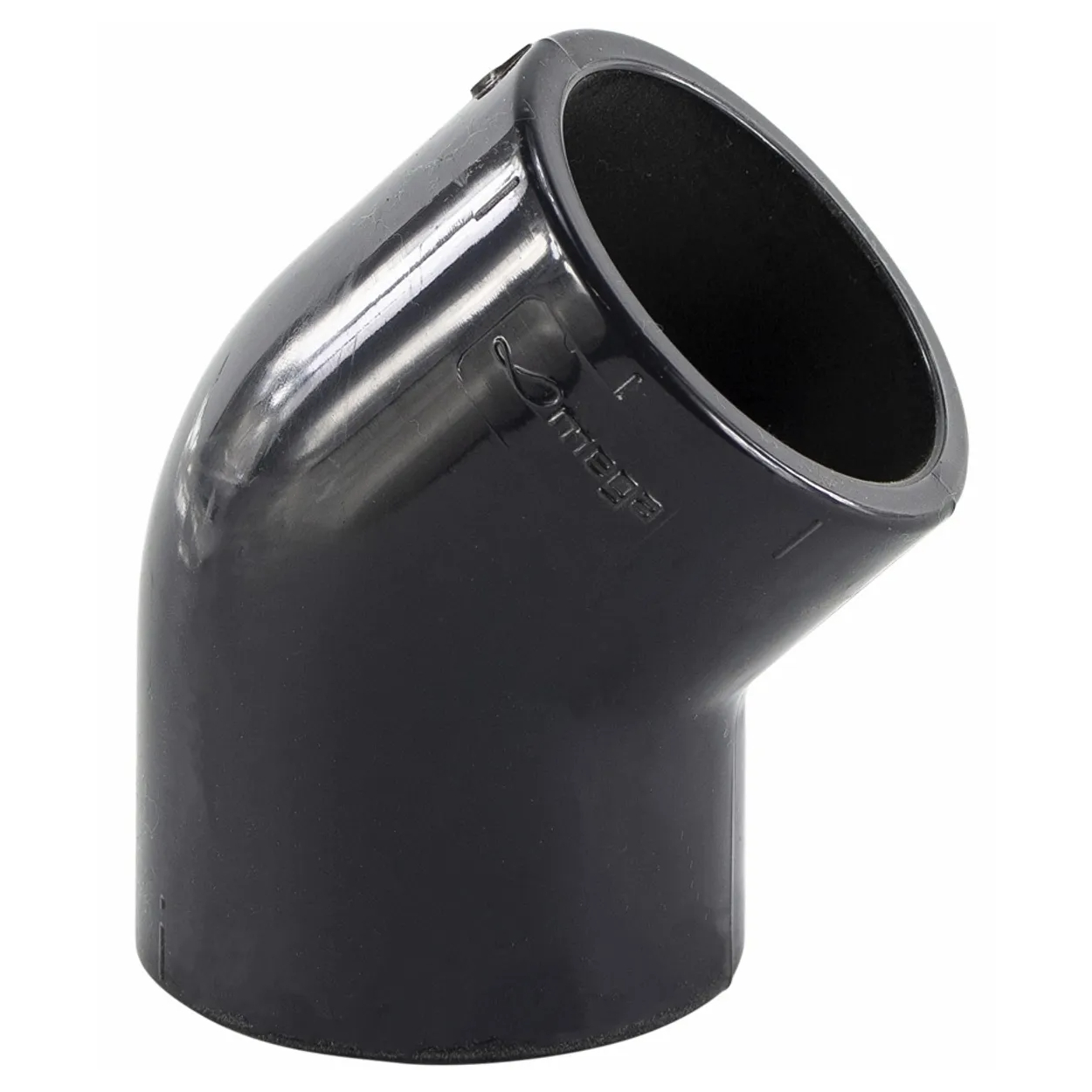 PVC knie 45 graden - 75mm