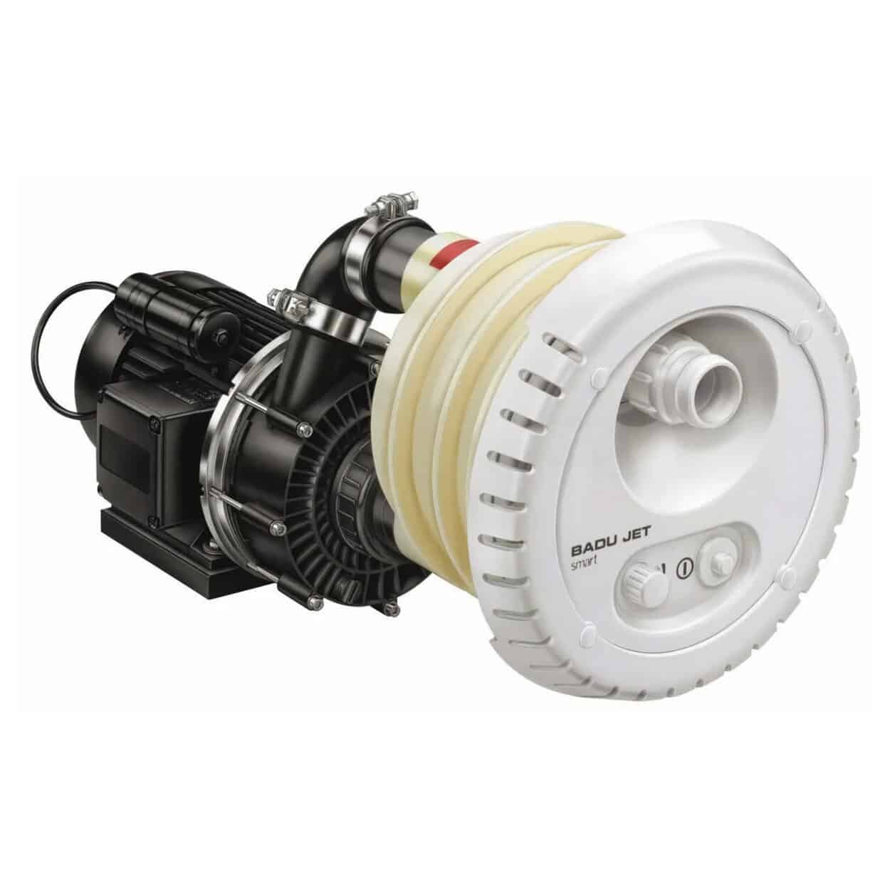 Badu Jet Smart 40m3/u afbouwset met krachtige 1.6 kW pomp voor zwembaden.