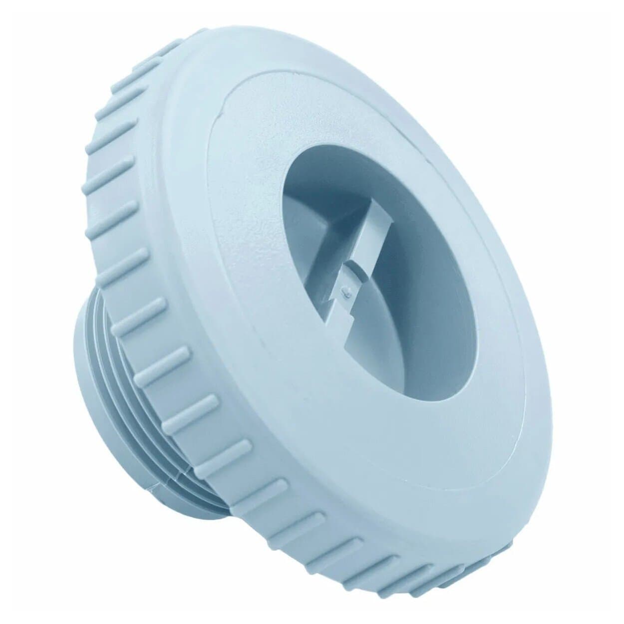 Sierdop voor stofzuigeraansluiting in lichtblauw, geschikt voor zwembadstofzuigers.