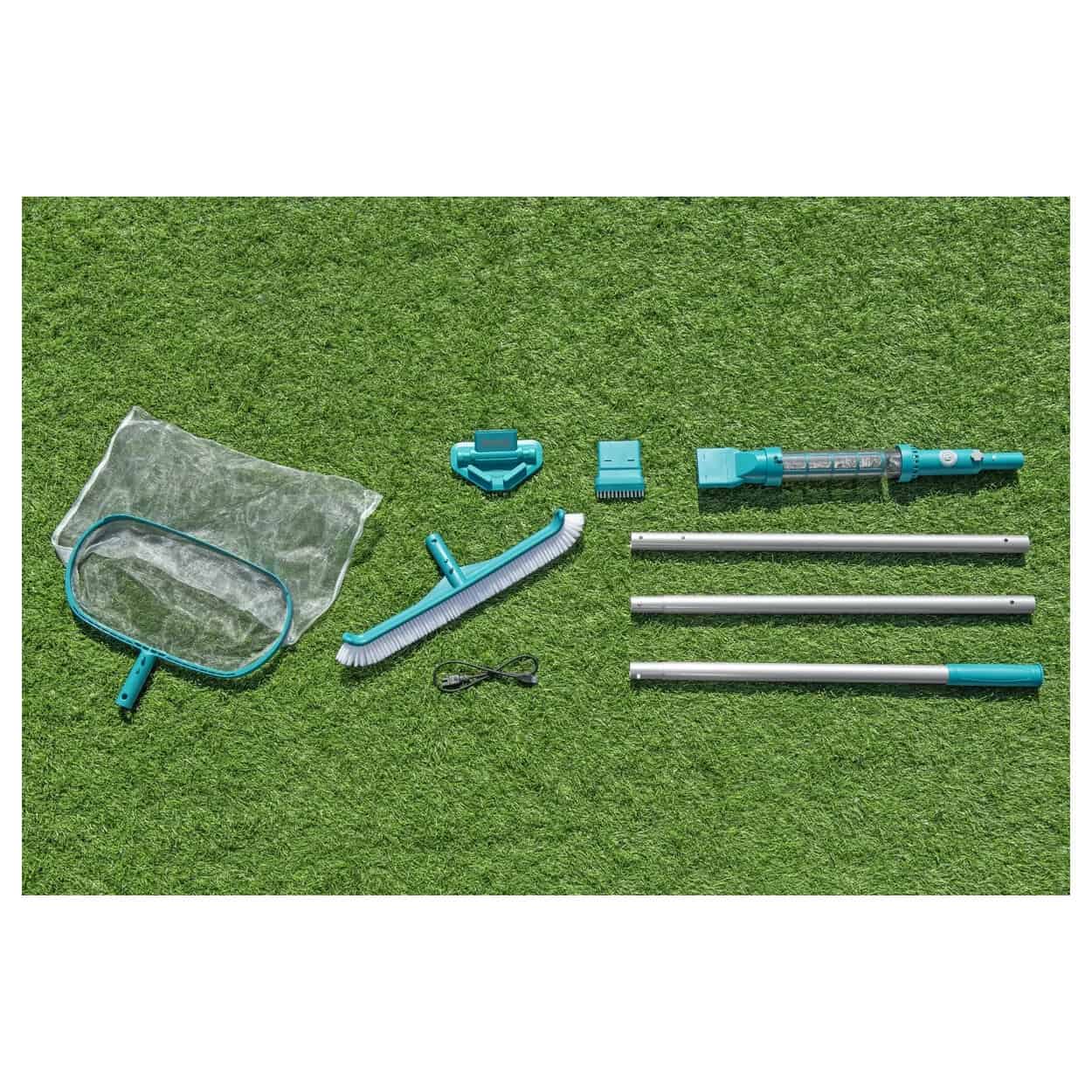 Zwembadstofzuiger onderhoudsset voor Bestway AquaSurge zwembad.