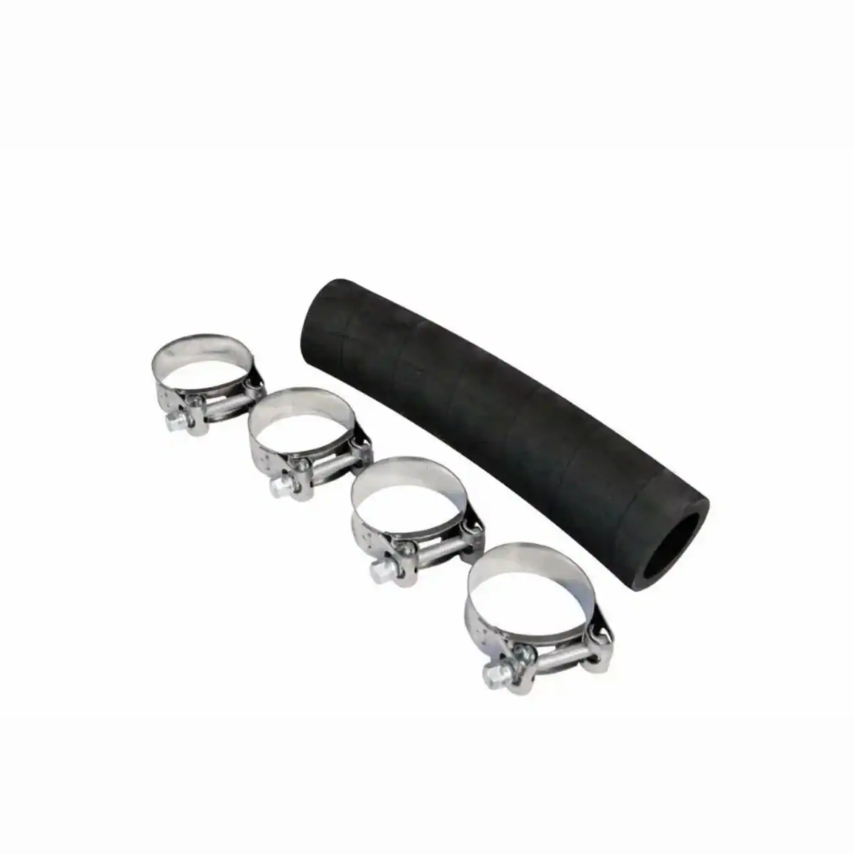 Verbindingsslang voor zonnecollectoren, 40 mm, met klemmen, geschikt voor zwembadverwarming.