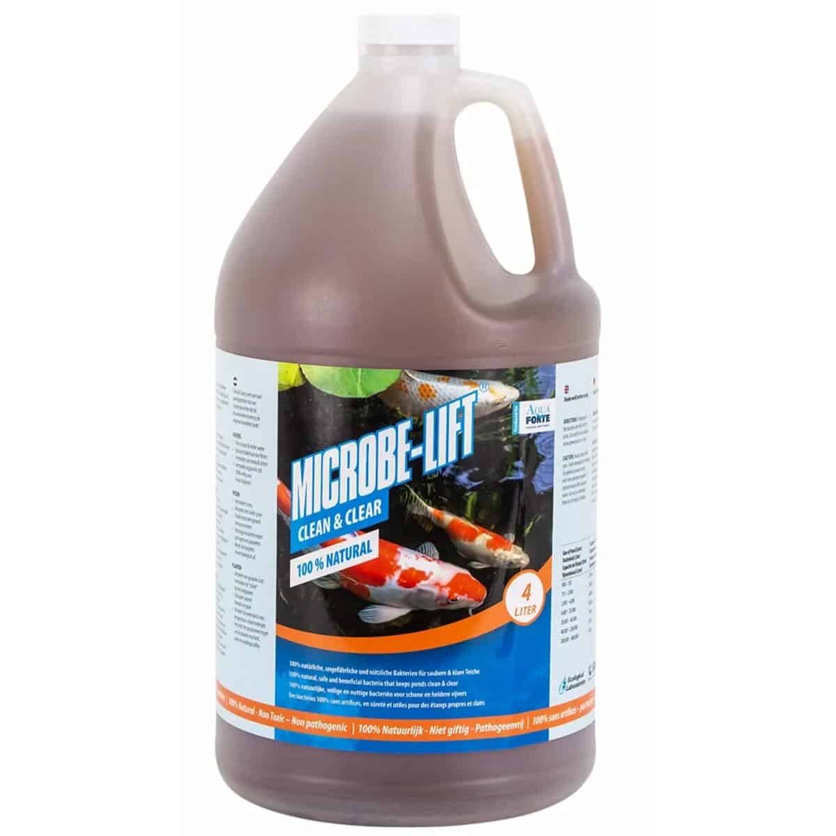 Microbe-lift Clean & Clear waterbehandeling voor heldere vijverwater, 4 liter.