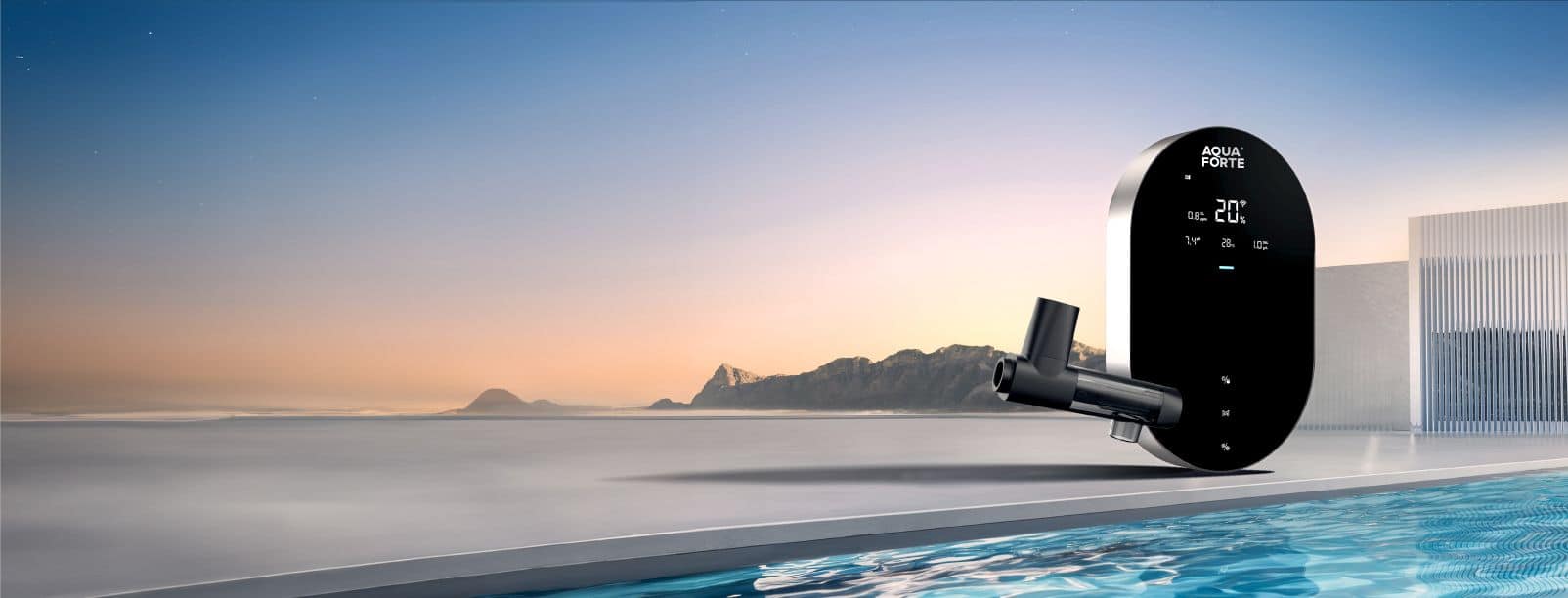 AquaForte B-Clear LS60 zoutelektrolyse voor schoon zwembadwater tot 40 m³.