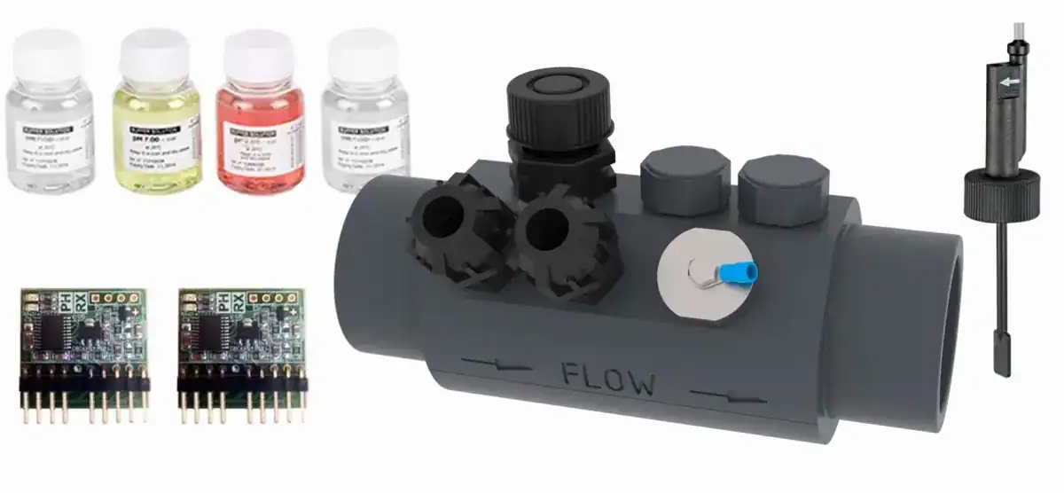 Hydrolyse Elite set inclusief chemicaliën en controllers voor zwembadwater tot 65 m3.
