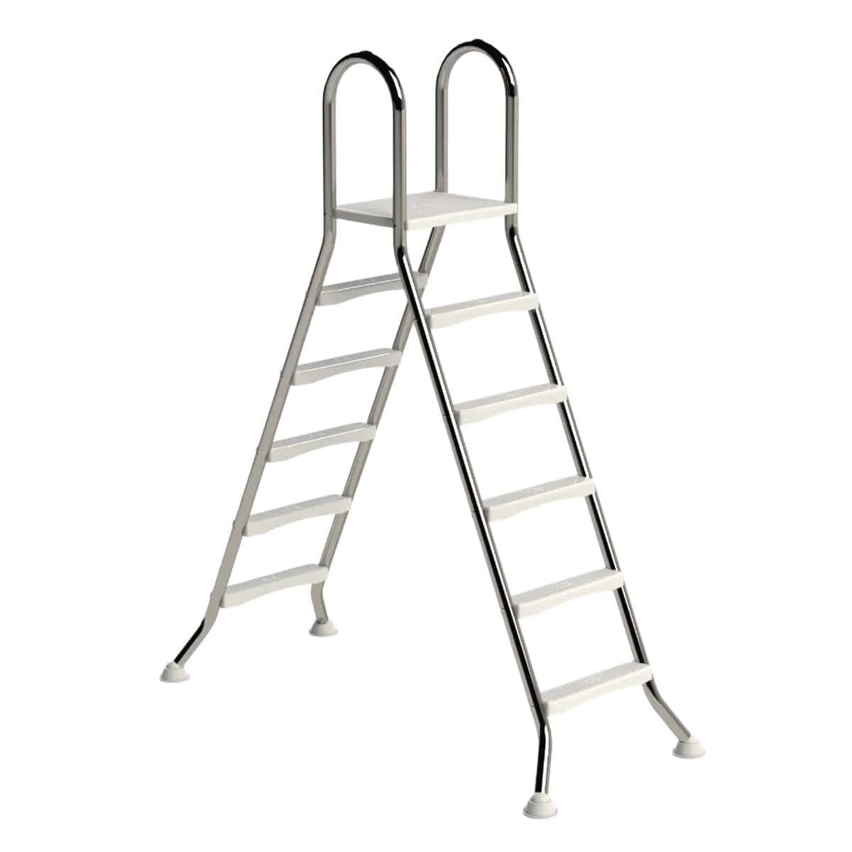 IDEAL A-frame RVS zwembadtrap 2 x 5 treden - AISI 304