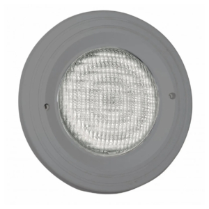 LED zwembadlamp inbouwset in antraciet, geschikt voor zwembaden.