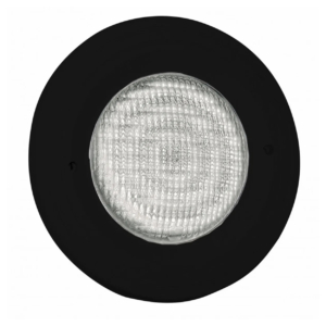 LED zwembadlamp zwart met inbouwset voor sfeervolle verlichting.
