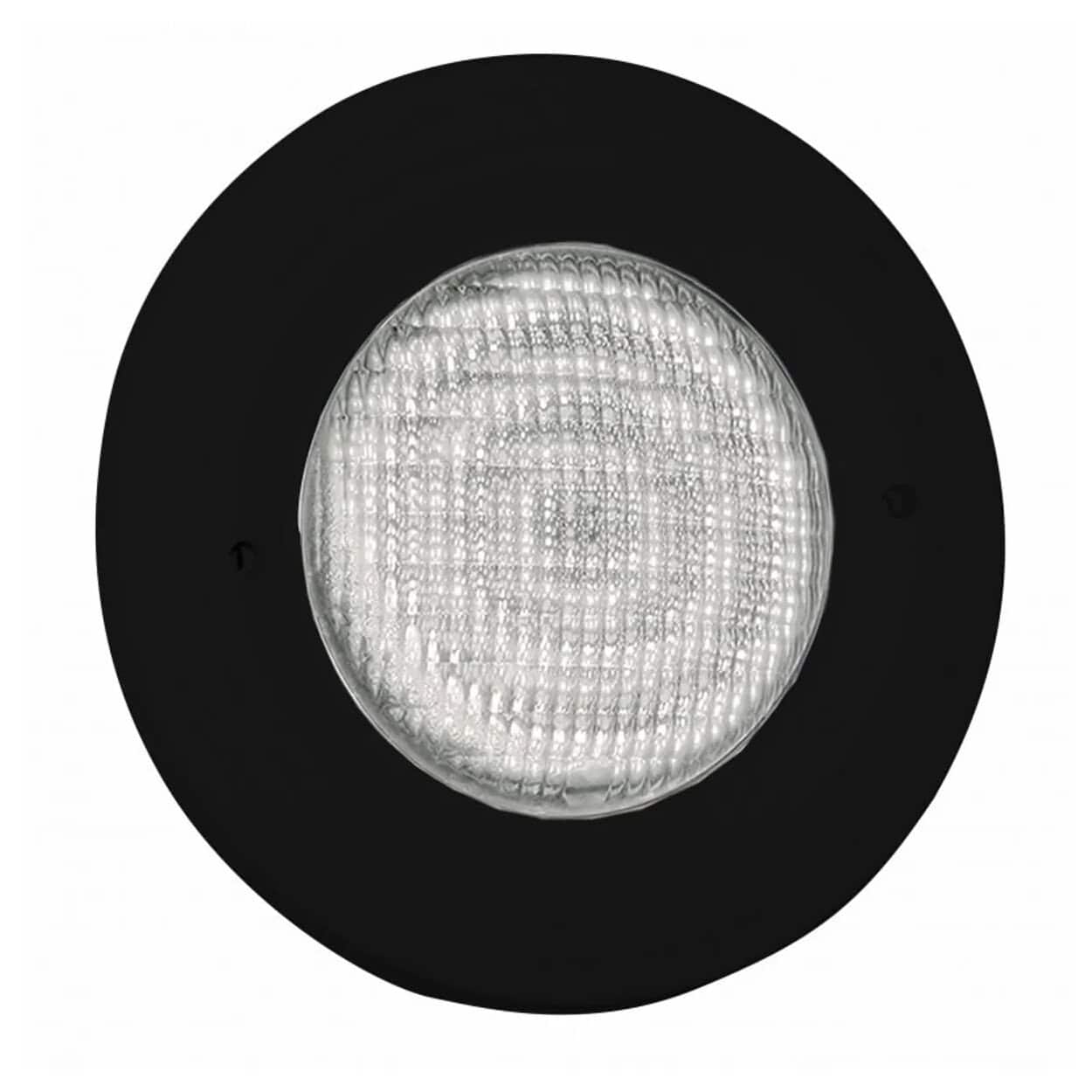 LED zwembadlamp zwart met inbouwset voor sfeervolle verlichting.