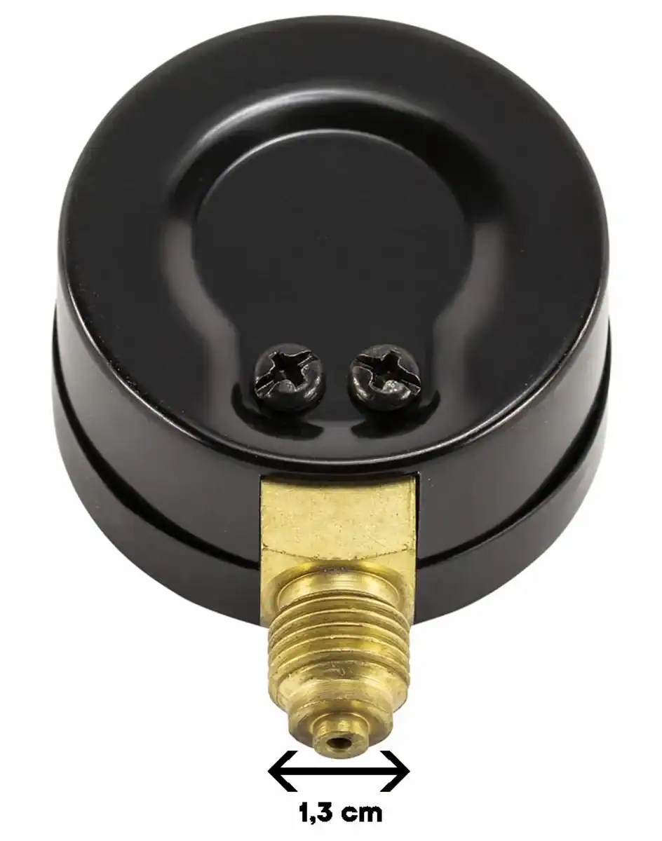 Drukmeter voor zandfilter, 0-4 bar, 1/4" aansluiting, geschikt voor zwembadfilterinstallaties.