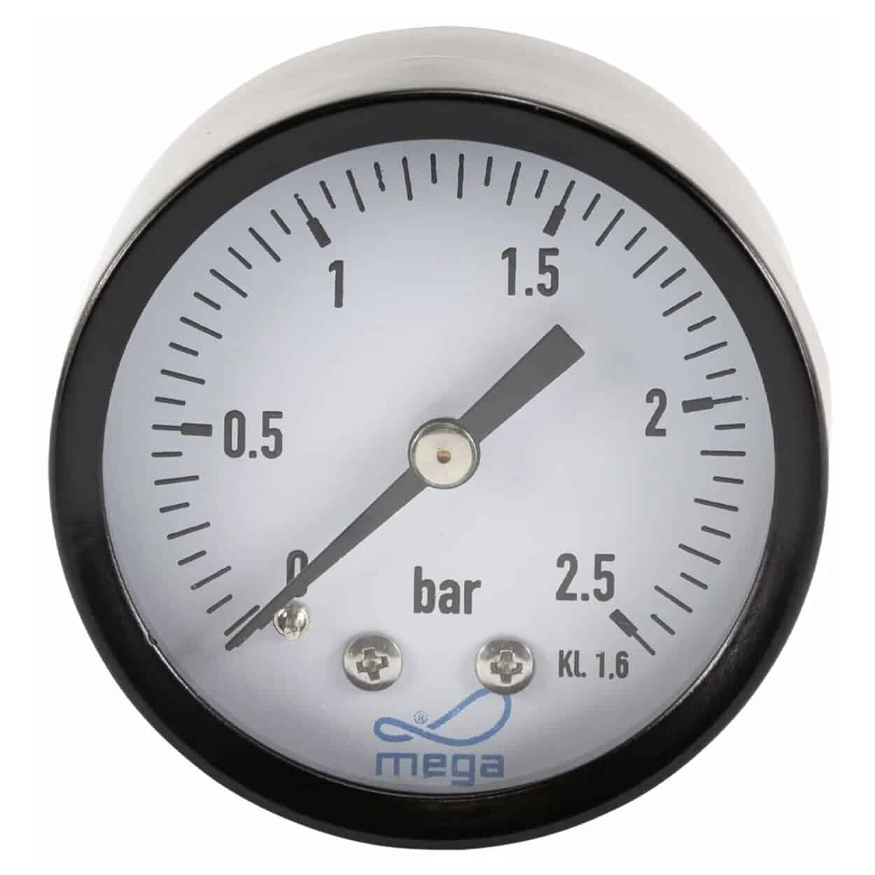 Drukmeter voor zwembadwater, meet waterdruk in bar voor optimale waterkwaliteit.
