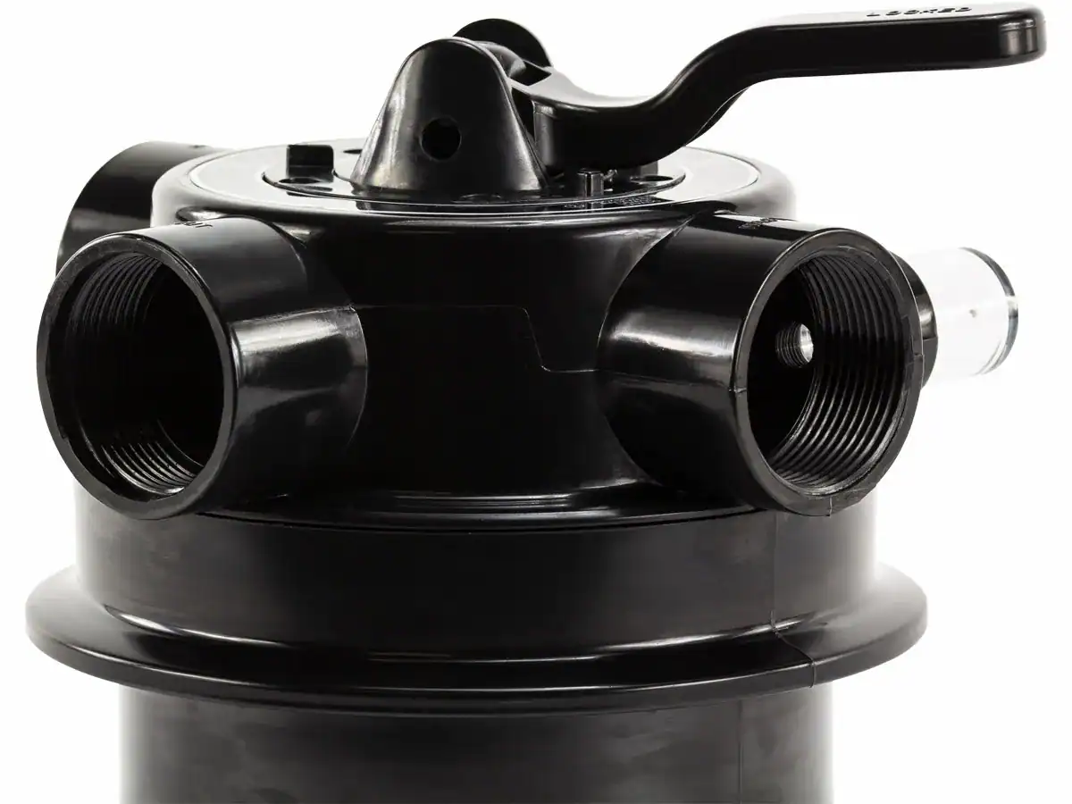 Mega 4-weg klep met klemdeksel voor zwembad zandfilterset, 1,5" topmount.